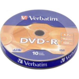 43729 Диски DVD-R Verbatim 4.7Gb 16-х, 10шт. Shrink