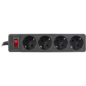 5bites Сетевой фильтр GARDA SP4B-510 4S / 3*0.75MM2 / 1M / BLACK