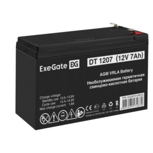 Аккумуляторная батарея ExeGate DT 1207 (12V 7Ah, клеммы F2)