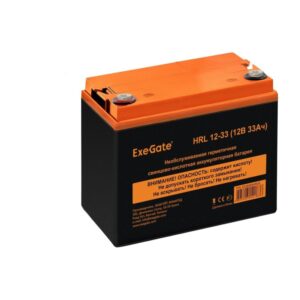 Аккумуляторная батарея ExeGate HRL 12-33 (12V 33Ah, под болт М6)