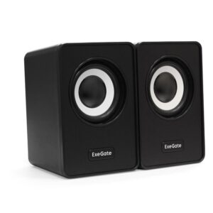 Акустическая система 2.0 ExeGate EX287054RUS Disco 120 (питание USB, 2х3Вт (6Вт RMS), 100-20000Гц, черный)
