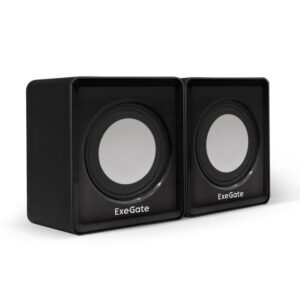 Акустическая система 2.0 ExeGate EX287057RUS Disco 140 Black (питание USB, 2х3Вт (6Вт RMS), 100-20000Гц, черный)