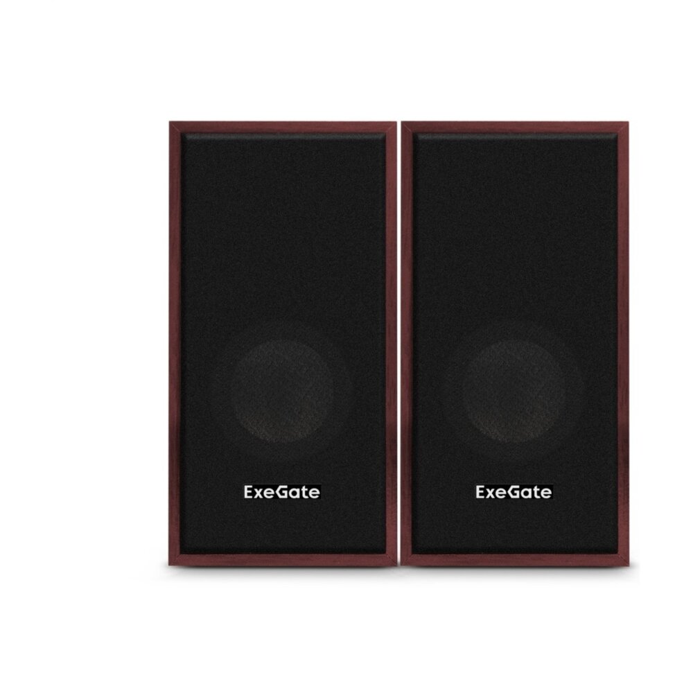 Акустическая система 2.0 ExeGate EX287059RUS Tango 314 (питание USB, 2х3Вт (12 Вт RMS), 80-20000Гц, темное дерево)