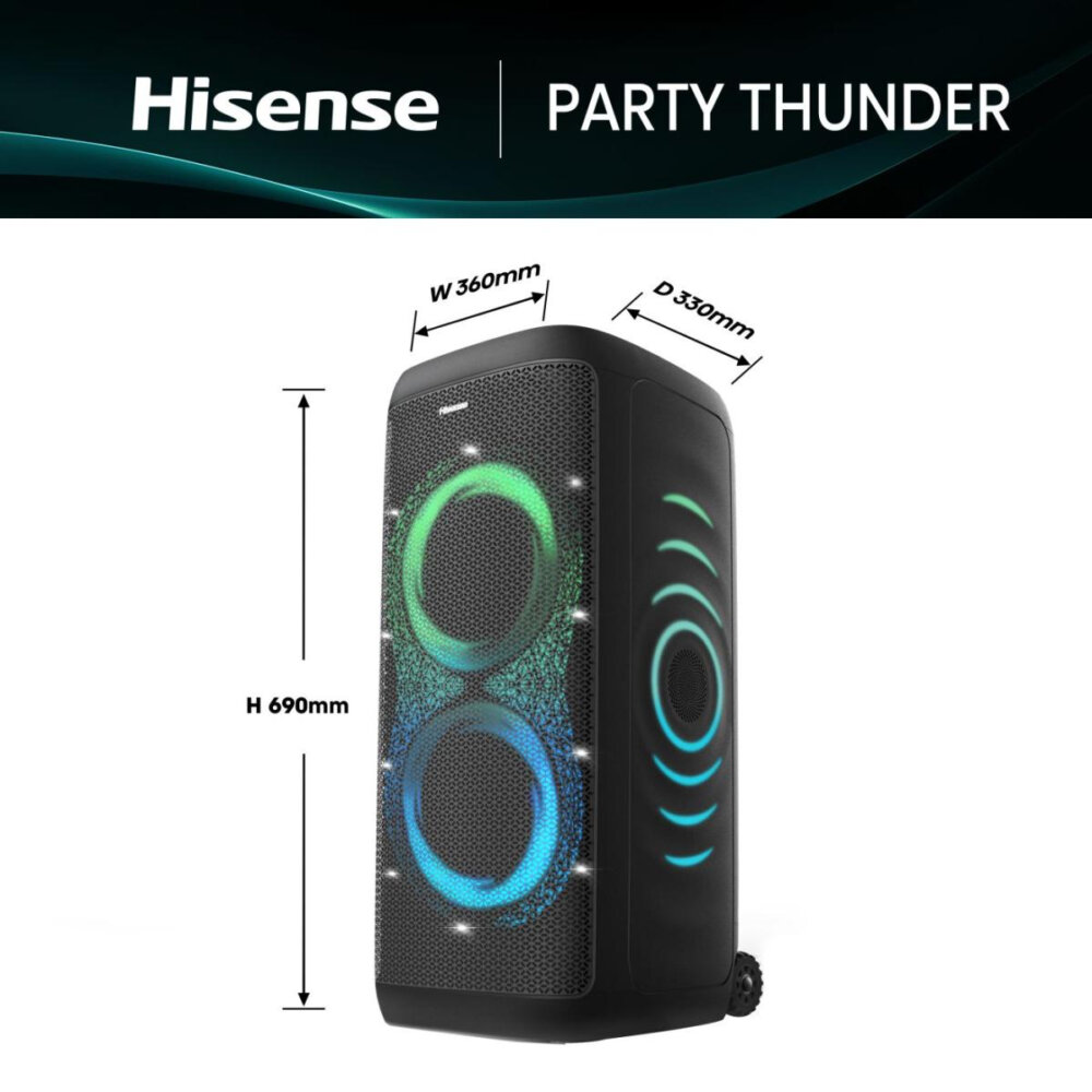 Акустическая система Hisense PARTY THUNDER черный
