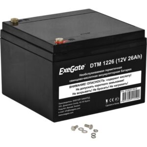 Батарея для ИБП ExeGate DTM 1226 (12V 26Ah), клеммы под болт М5