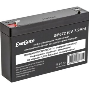 Батарея для ИБП ExeGate EP234536RUS GP 672/EXG672 (6V 7.2Ah) клеммы F1
