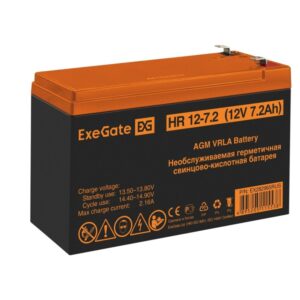 Батарея для ИБП ExeGate HR 12-7.2 (12V 7.2Ah), клеммы F2