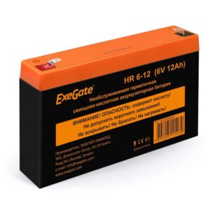 Батарея для ИБП ExeGate HR 6-12 (6V 12Ah), клеммы F1