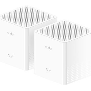 Бесшовный Mesh роутер Cudy M1200 (M1200 2-PACK) AC1200 Wi-Fi белый (упак.:2шт)