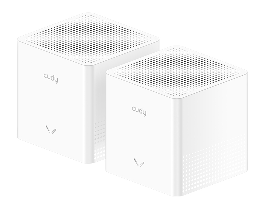 Бесшовный Mesh роутер Cudy M1200 (M1200 2-PACK) AC1200 Wi-Fi белый (упак.:2шт)