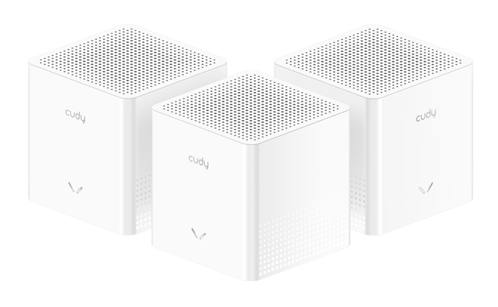 Бесшовный Mesh роутер Cudy M1200(3-Pack) AC1200 10/100BASE-TX белый (упак.:3шт)