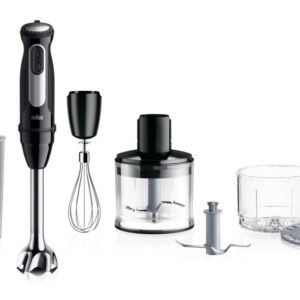 Блендер погружной Braun MQ55254MBK черный, 1000 Вт, 25 скоростей, турбо