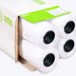 Бумага Cactus Eco CS-LFP80-610457E-4 24"(A1) 610мм-45.7м/80г/м2 CIE155% универсальная (упак.:4рул)