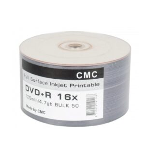 CMC DVD+R 4,7 GB 16x Bulk/50 Full Ink Print   (RECASSIST) (141182)