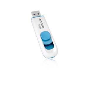 Флешка USB ADATA C008 (AC008-32G-RWE), 32Gb, USB 2.0, R/W 15/5, белый/синий