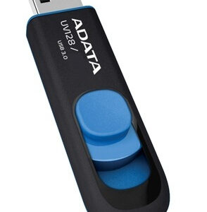 Флешка USB ADATA UV128 (AUV128-32G-RBE), 32Gb, USB 3.0, R/W 100/30, черный/синий