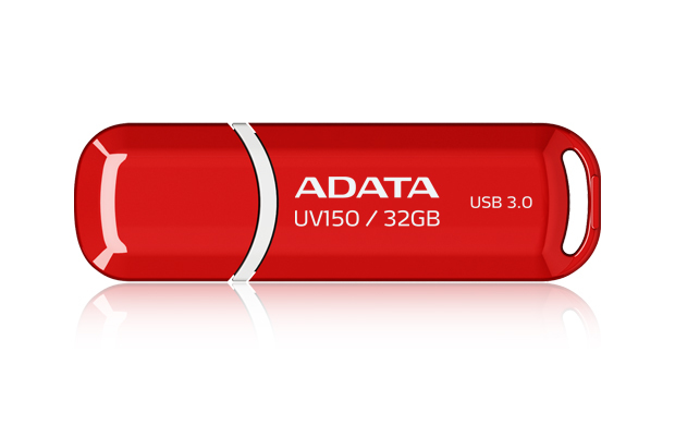 Флешка USB ADATA UV150 (AUV150-32G-RRD), 32Gb, USB 3.0, R/W 35/10, красный