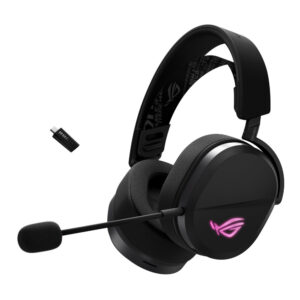 Гарнитура ASUS A501 ROG чёрный, беспроводная, Bluetooth, подсветка
