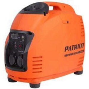 Генератор инверторный PATRIOT 2700i [474101040] {Двигатель 4т, АИ-92, 125сс, мощность рабочая/максимальная 2,2/2,5 кВт, объём бака - 5,7 л, расход топлива (100% нагр.) - 1,25л/ч, 2 розетки Euro 16A, в