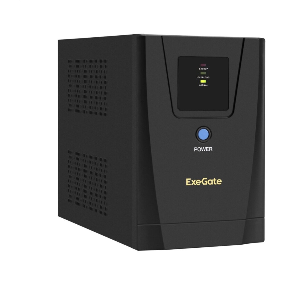 Источник бесперебойного питания ExeGate EX292797RUS SpecialPro UNB-1500.LED.AVR.2SH.3C13 1500VA/950W, LED, AVR, 2*Schuko+3*C13, съемн.кабель, металлический корпус, черный