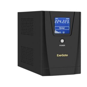 Источник бесперебойного питания ExeGate EX292804RUS SpecialPro Smart LLB-1600.LCD.AVR.2SH.3C13.USB / 1600 ВА / 950 Вт / 2 x CEE 7 (евророзетка), 3 x IEC 320 C13