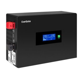 Источник бесперебойного питания ExeGate IdealSine SR-1500.LCD.2SH / 1500 ВА / 1500 Вт / 2 x CEE 7 (евророзетка)