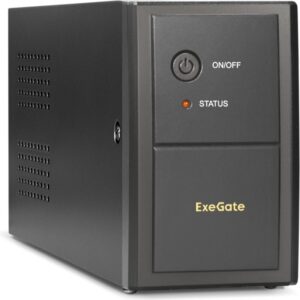 Источник бесперебойного питания ExeGate Power Back BNB-850.LED.AVR.C13.RJ / 850 ВА / 480 Вт / 4 x IEC 320 C13