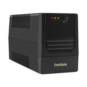 Источник бесперебойного питания ExeGate Power NB-1000.LED.AVR.2SH / 1000 ВА / 650 Вт / 2 x CEE 7 (евророзетка)