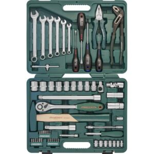 JONNESWAY S04H52460S Набор инструмента универсальный 1/4", 1/2"DR, 60 предметов