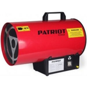 Калорифер газовый PATRIOT GS 12 [633445012] {Мощн. 12 кВт;Эл.двиг.: 25 Вт - 220 Вольт;  Тип газа: пропан/бутан; Расход: 0.71 кг/час; Вес: 4.4 кг; Редуктор и шланг в комплекте}