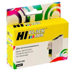 Картридж Epson Stylus C91/CX4300/T26/TX106/109 (Hi-Black) new, T09214A10/C13T10814A10, BK