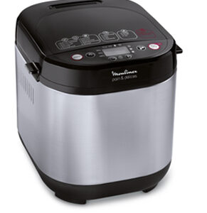 Хлебопечка Moulinex OW240E30 серебристый/черный, 650 Вт, 1.0 кг, 20 программ