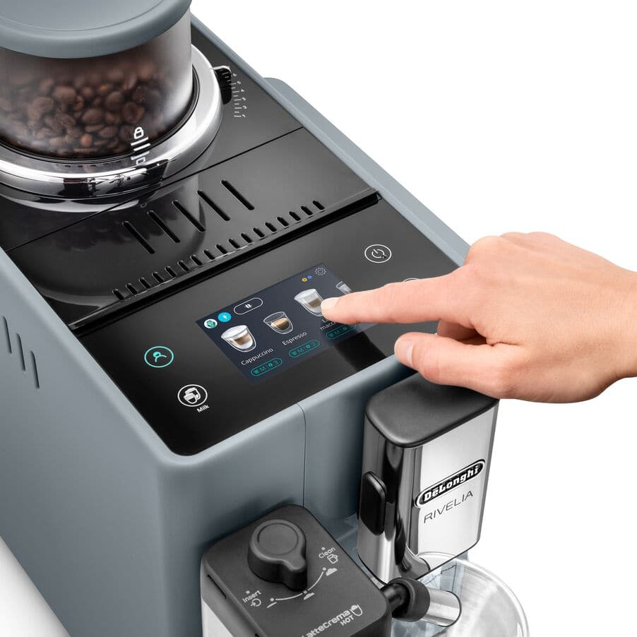 Кофемашина автоматическая DeLonghi EXAM440.55.G серый, исп. кофе - молотый/зерна, 1.4 л, 1450 Вт, 19 Бар.
