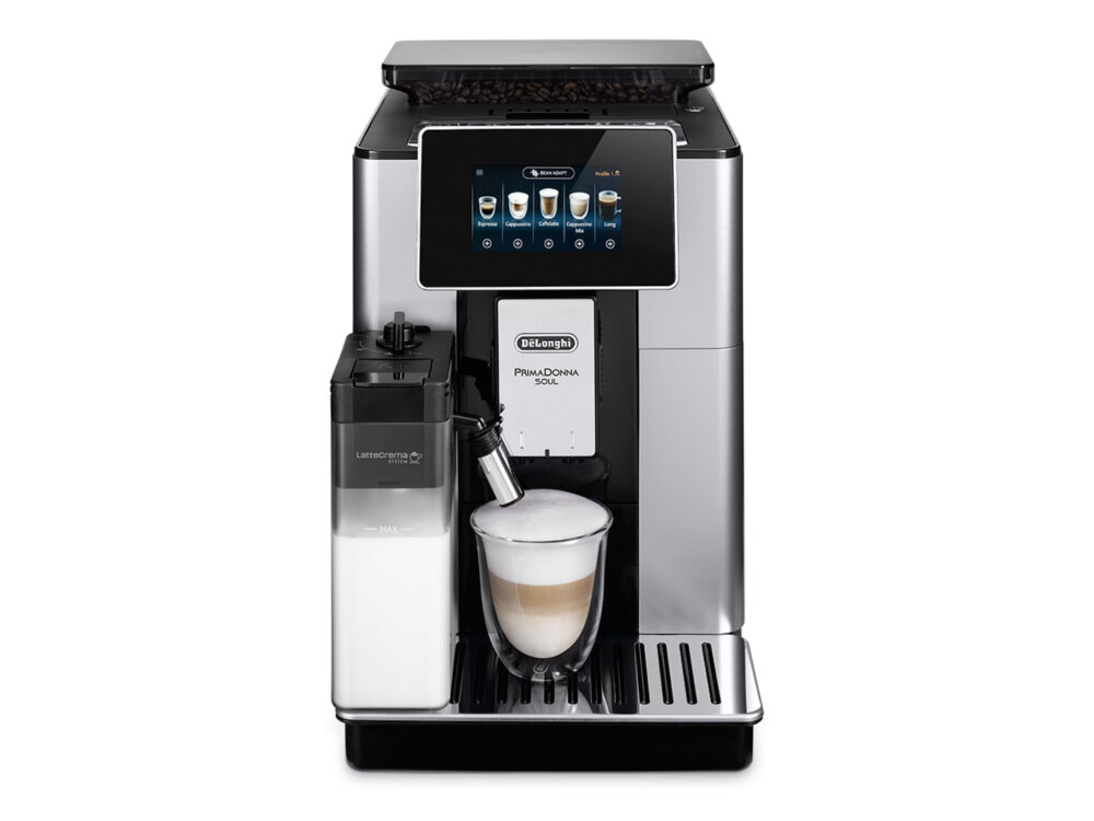 Кофемашина DeLonghi ECAM610.55.SB 1450Вт черный/серебристый