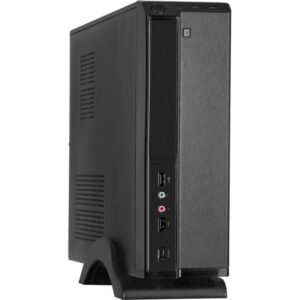 Компьютерный корпус ExeGate EX268690RUS Компьютерный корпус MiniITX ExeGate MI-207 Black, miniITX/mATX, (M400, 80мм), 2хUSB, Audio
