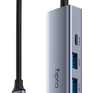 Концентратор USB CUDY UH605, USB Type-C, USB + RJ-45, USB Type-C