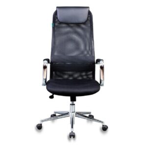 Кресло руководителя Бюрократ KB-9N/BLACK черный TW-01 TW-11 сетка крестовина хром [1140271]