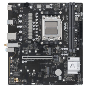 Материнская плата ASUS A620M-F GAMING WIFI, AM5, AMD A620, 2xDDR5, 4xSATA, 2xM.2, 1xPCIe 4.0 x16, 1xPCIe 3.0 x1, HDMI, 1x2.5Gb LAN, 4xUSB, 3x3.5 мм, 7.1, microATX