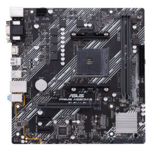 Материнская плата ASUS PRIME A520M-E/CSM, AM4, AMD A520, 2xDDR4, 4xSATA, 1xM.2, 1xPCIe 3.0 x16, DVI-D, HDMI, D-Sub, 1x1Gb LAN, 3x3.5 мм, 7.1, microATX