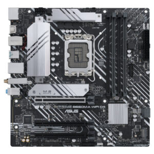 Материнская плата ASUS PRIME B660M-A WIFI D4, LGA1700, Intel B660, 4xDDR4, 4xSATA, 2xM.2, 2xPCIe x16, DisplayPort, HDMI, 1x1Gb LAN, 3x3.5 мм, 7.1, microATX