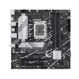 Материнская плата ASUS PRIME B760M-A D4-CSM, LGA 1700, Intel B760, 4xDDR4, 4xSATA, 2xM.2, 3xPCIe 4.0 x16, 1xPCIe 4.0 x4, 1xPCIe x1, 2xHDMI, 1xDP, 1x 2.5Gb LAN, 2xUSB-A 3.2 Gen 2, 4xUSB-A 2.0, 3x3.5 мм, 7.1, mATX