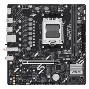 Материнская плата ASUS PRIME B850M-F WIFI, AM5, AMD B850, 2xDDR5, 4xSATA 6Gb/s, 2xM.2, 1xPCIe 5.0 x16, 1xPCIe 4.0 x1, 1xHDMI, 1x1Gb LAN, 2xUSB 5Gbps, 4xUSB 2.0, 3x3.5 мм, 7.1, microATX