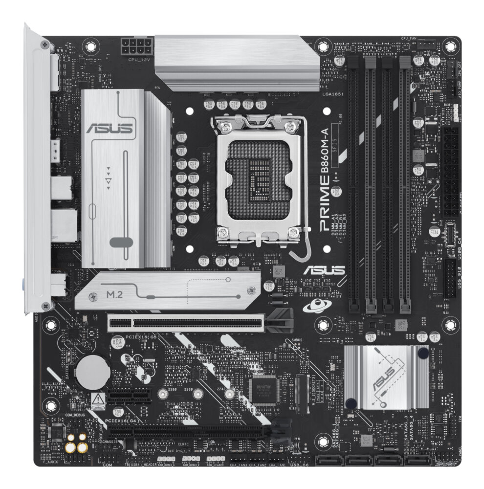 Материнская плата ASUS PRIME B860M-A-CSM, LGA1851, Intel B860, 4xDDR5, 4xSATA, 2xM.2, 1xPCIe 5.0 x16, DisplayPort, HDMI, 1x2.5Gb LAN, USB Type-C, 3x3.5 мм, 7.1, microATX