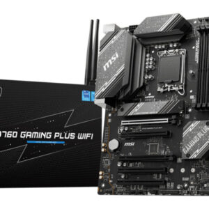Материнская плата MSI B760 GAMING PLUS WIFI, LGA1700, Intel B760, 4xDDR5, 4xSATA, 2xM.2, 2xPCIe x16, DisplayPort, HDMI, 1x2.5Gb LAN, USB Type-C, 5x3.5 мм, 7.1, ATX