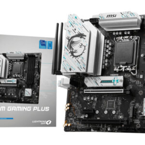 Материнская плата MSI B760M GAMING PLUS WIFI, LGA1700, Intel B760, 4xDDR5, 4xSATA, 2xM.2, 1xPCIe 4.0 x16, DisplayPort, HDMI, 1x2.5Gb LAN, 3x3.5 мм, 7.1, microATX
