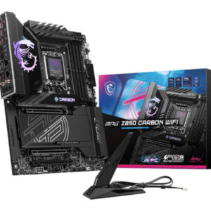 Материнская плата MSI MPG Z890 CARBON WIFI, LGA1851, Intel Z890, 4xDDR5, 4xSATA, 5xM.2, 1xPCIe 5.0 x16, HDMI, USB Type-C, 2x5Gb LAN, Thunderbolt, 2x3.5 мм, 7.1, ATX
