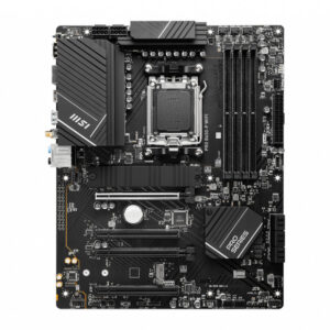 Материнская плата MSI PRO B650-P WIFI, AM5, AMD B650, 4xDDR5, 6xSATA, 2xM.2 (PCIe 4.0), 2xPCIe 4.0 x16, 2xPCIe 3.0 x16, 1xHDMI, 1xDP, 1x2.5Gb LAN, Wi-Fi, Bluetooth, 1xUSB-C 20Gbps, 3xUSB-A 10Gbps, 4xUSB-A 5Gbps, 3x3.5 мм, 7.1, чёрный, ATX