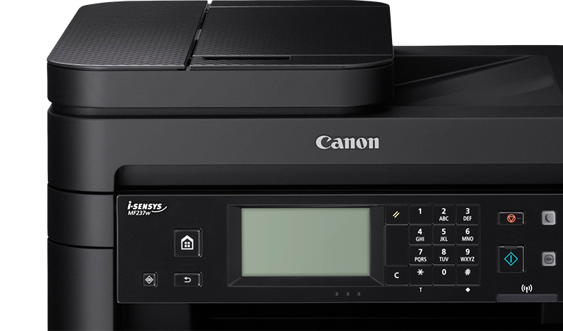 МФУ лазерное Canon i-Sensys MF237W (1418C105/1418C121/1418C122/1418C169/1418C161/1418C113/1418С030/1418C031), A4, ч/б, печ. до 23 стр/мин., 1200 x 1200 dpi (печать) 600x600dpi (скан.), USB, RJ-45, Wi-Fi