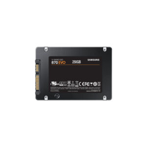 Накопитель SSD Samsung 870 EVO, 250Gb, SATA III, 2.5", R/W 560/530
