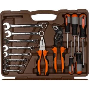 Ombra OMT77S12 Набор инструмента универсальный 1/4", 1/2"DR с головками торцевыми 12-гранными 1/2"DR, 77 предметов